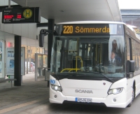 Linie 220 am Erfurter Busbahnhof